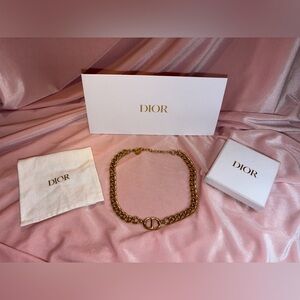 Authentic Dior CD Gold Choker